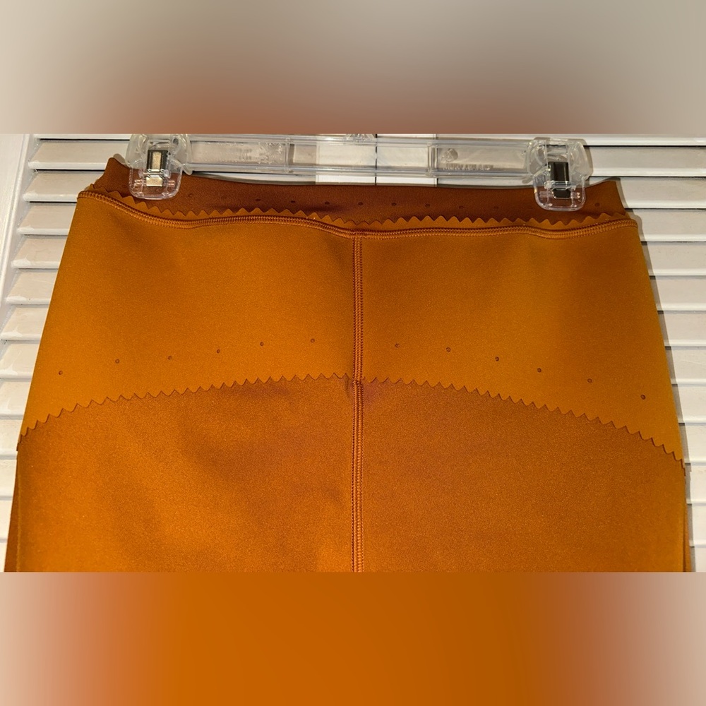 Nike Dri-Fit Burnt Sienna Orange Cowgirl Training Yoga Sports Leggings Pants M - Picture 5 of 8